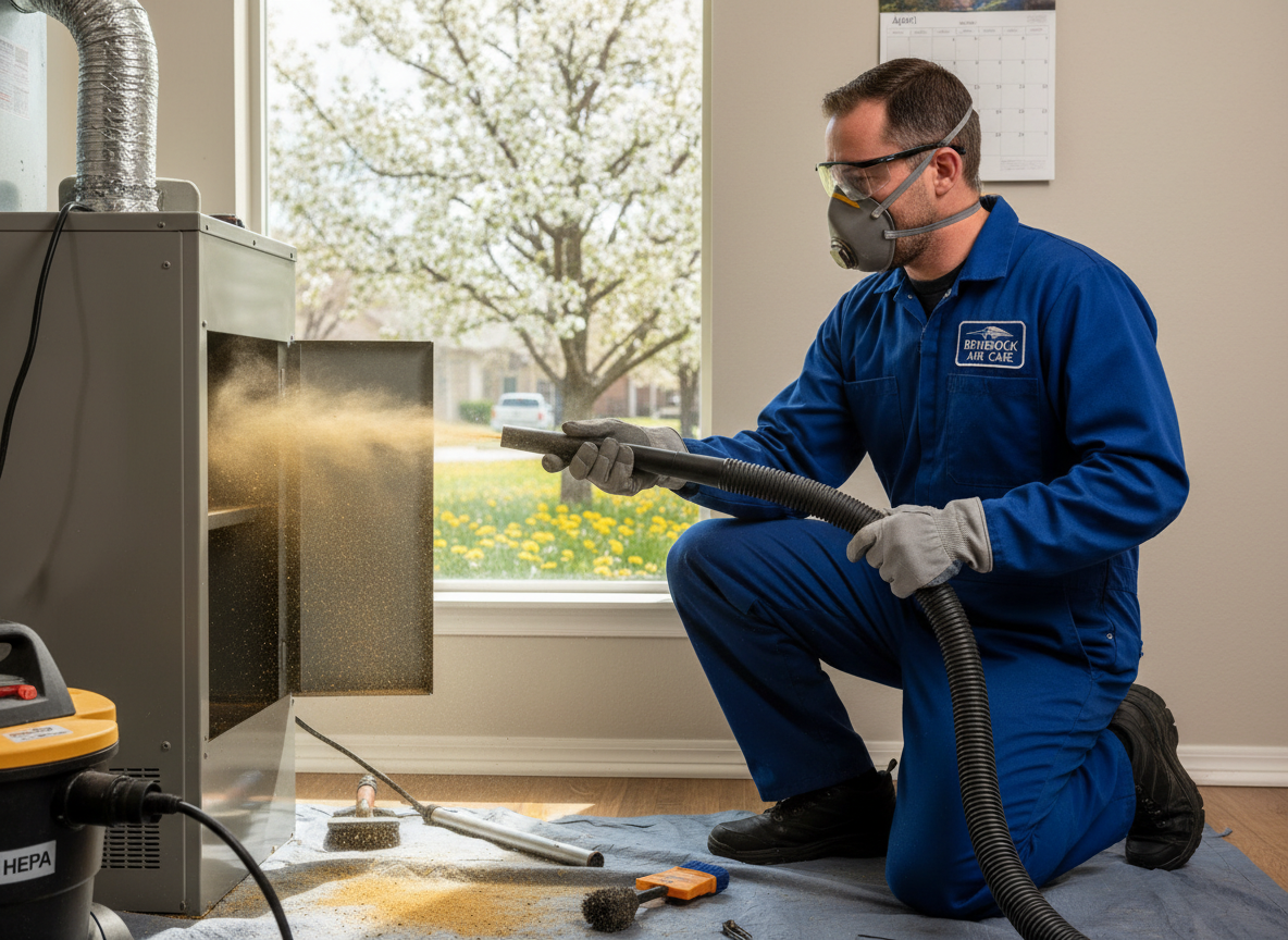 Preparing Air Ducts for Spring Pollen in Tarrant County